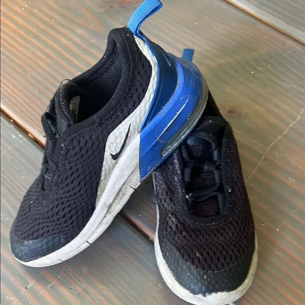 Nike Kids Black and Blue Sneakers